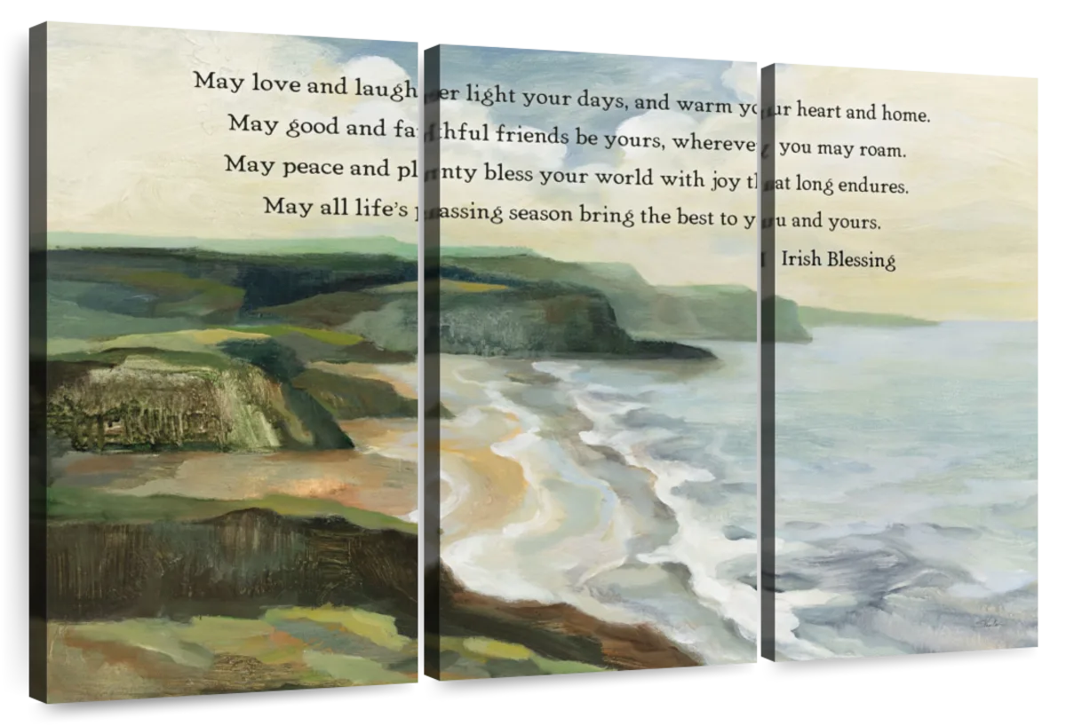 Irish Coast Blessing Wall Art