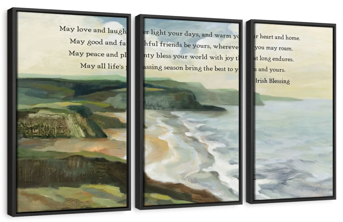Irish Coast Blessing Wall Art