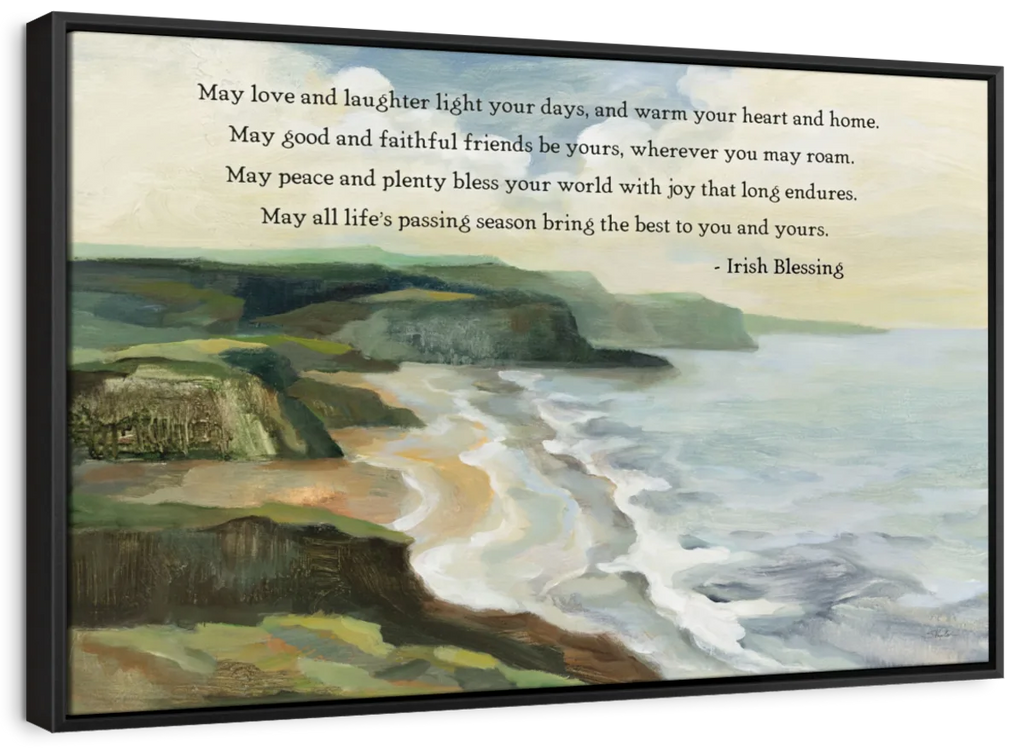 Irish Coast Blessing Wall Art