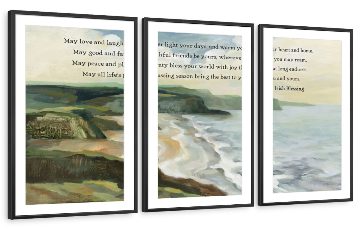 Irish Coast Blessing Wall Art