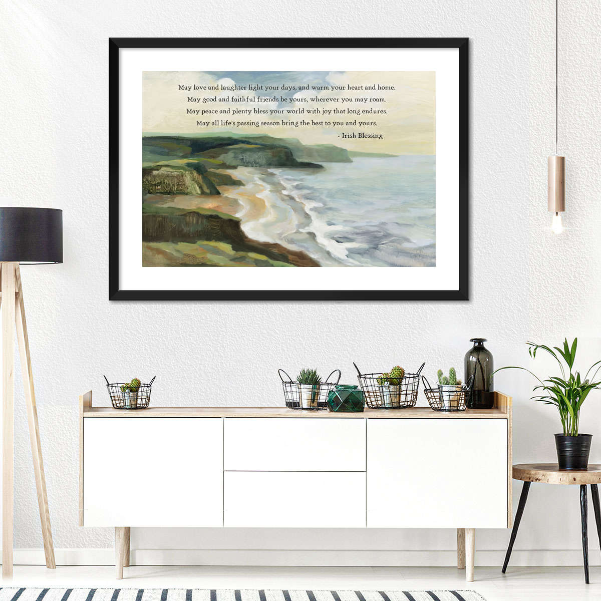 Irish Coast Blessing Wall Art