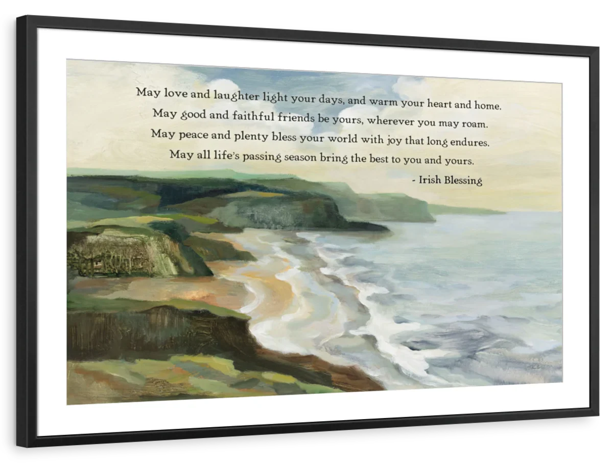 Irish Coast Blessing Wall Art