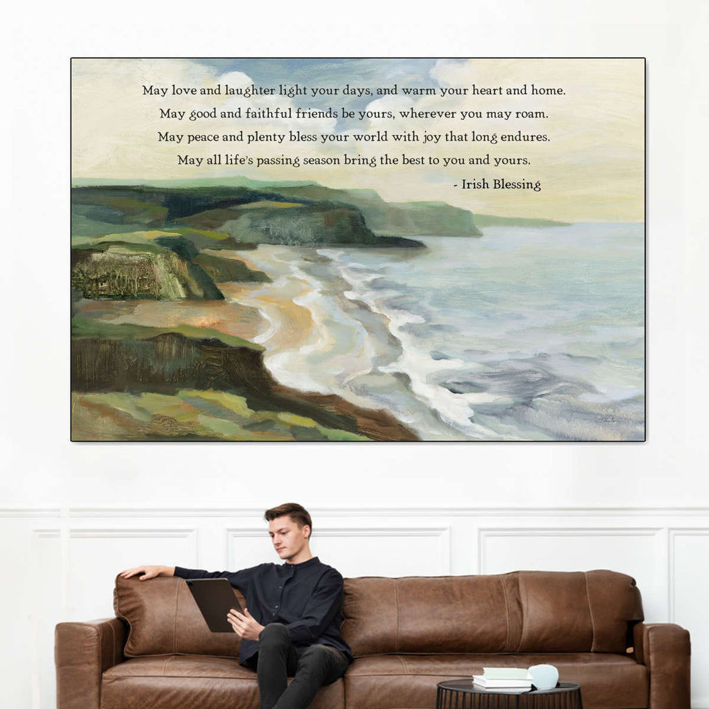 Irish Coast Blessing Wall Art