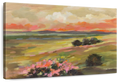 Valley View At Sunset Wall Art