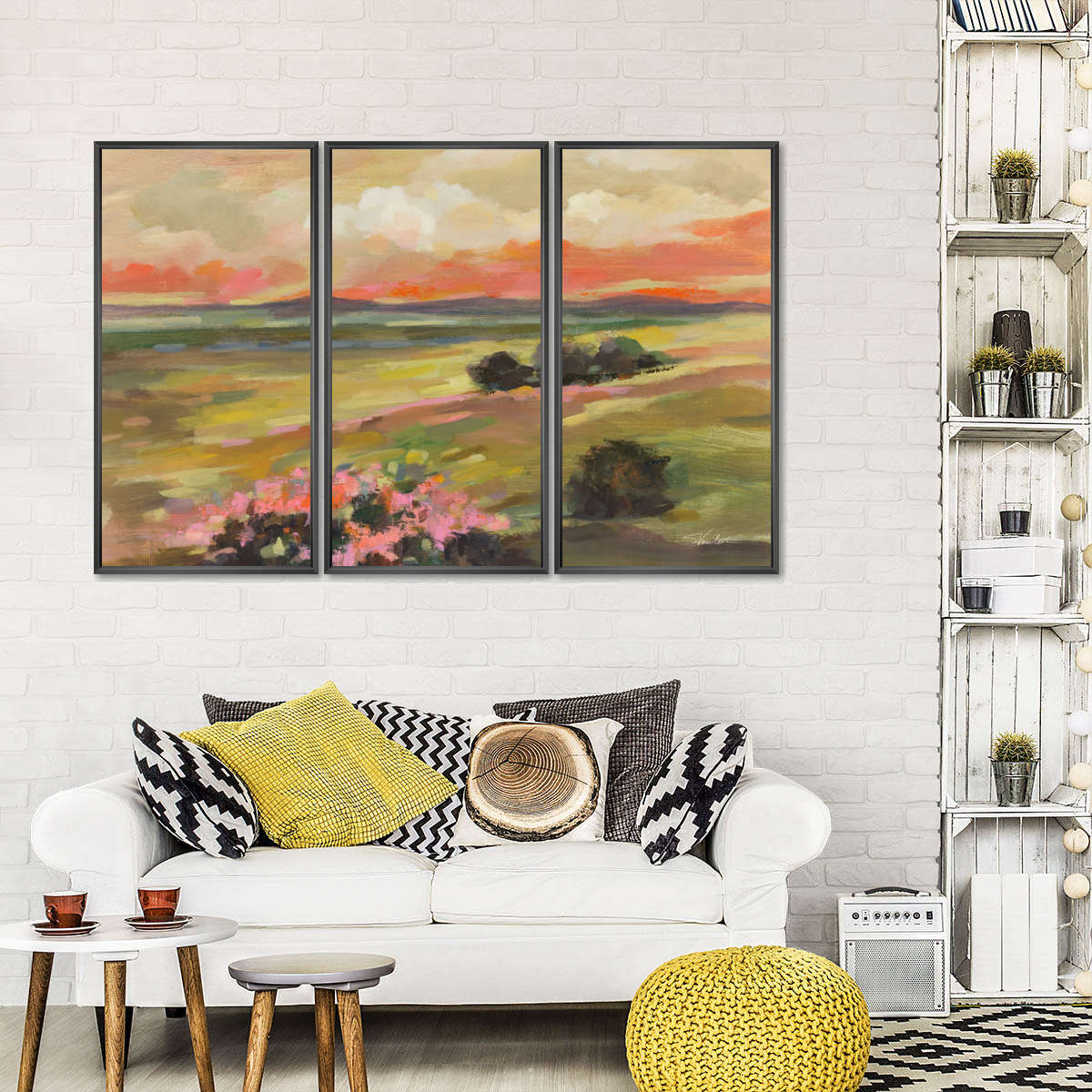 Valley View At Sunset Wall Art