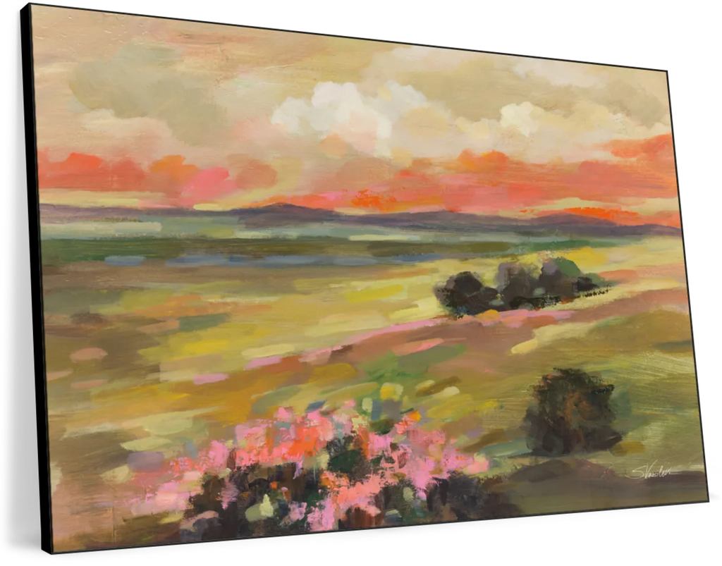 Valley View At Sunset Wall Art
