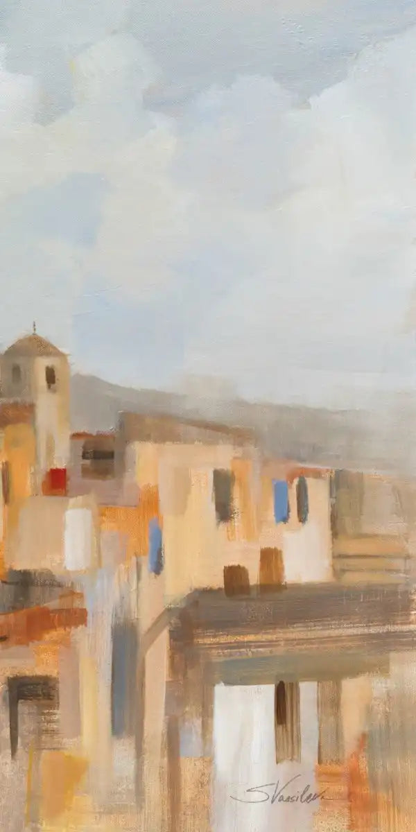 Town On The Hill Wall Art