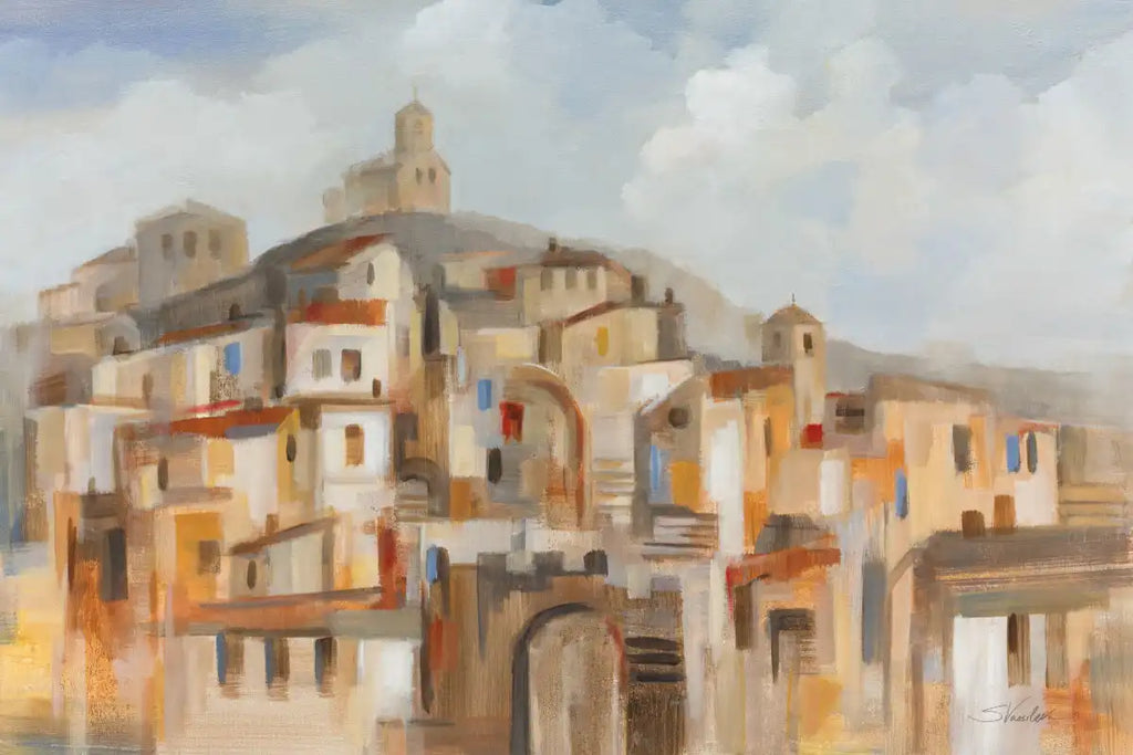 Town On The Hill Wall Art