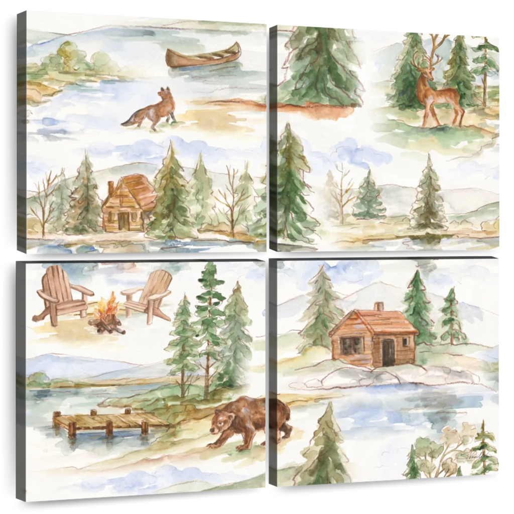 Rustic Retreat Pattern I Wall Art