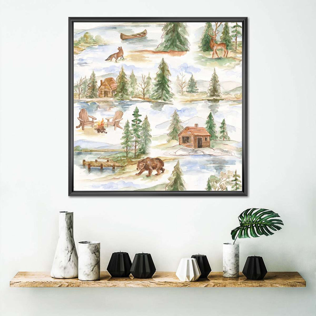Rustic Retreat Pattern I Wall Art