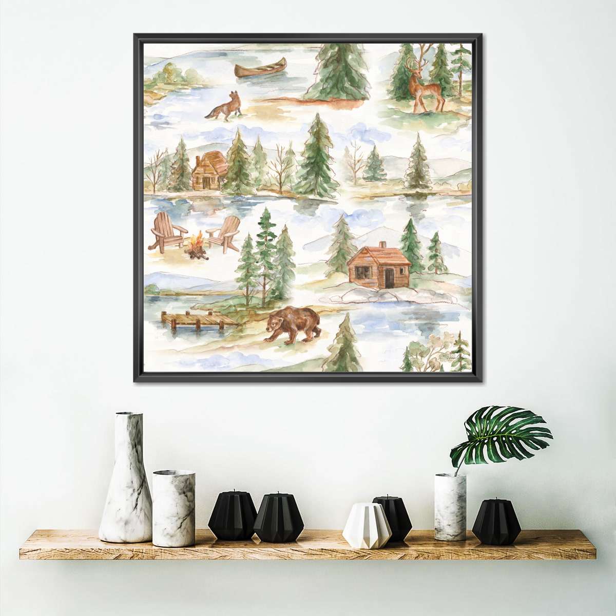 Rustic Retreat Pattern I Wall Art