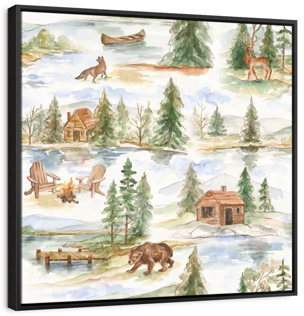 Rustic Retreat Pattern I Wall Art
