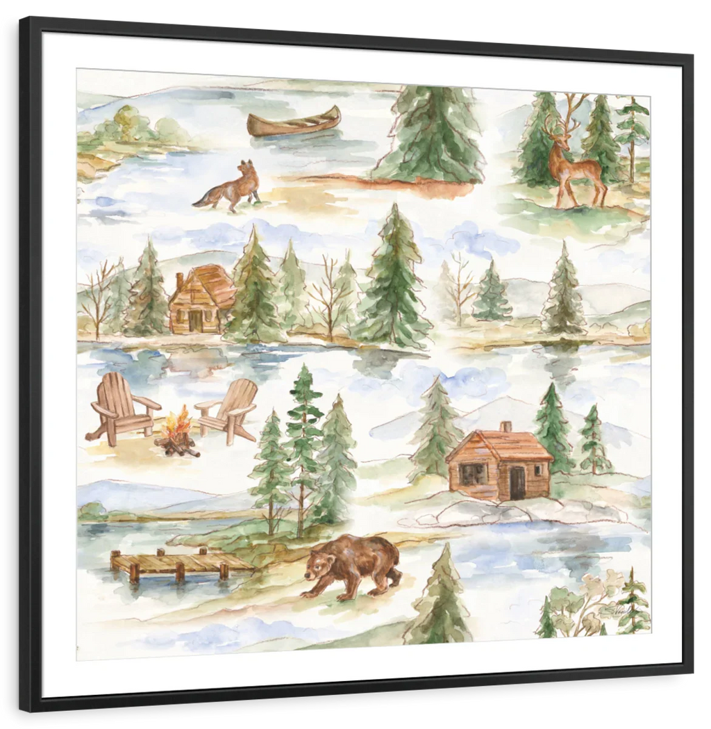 Rustic Retreat Pattern I Wall Art