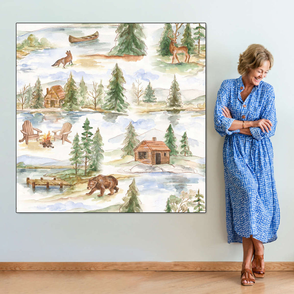 Rustic Retreat Pattern I Wall Art