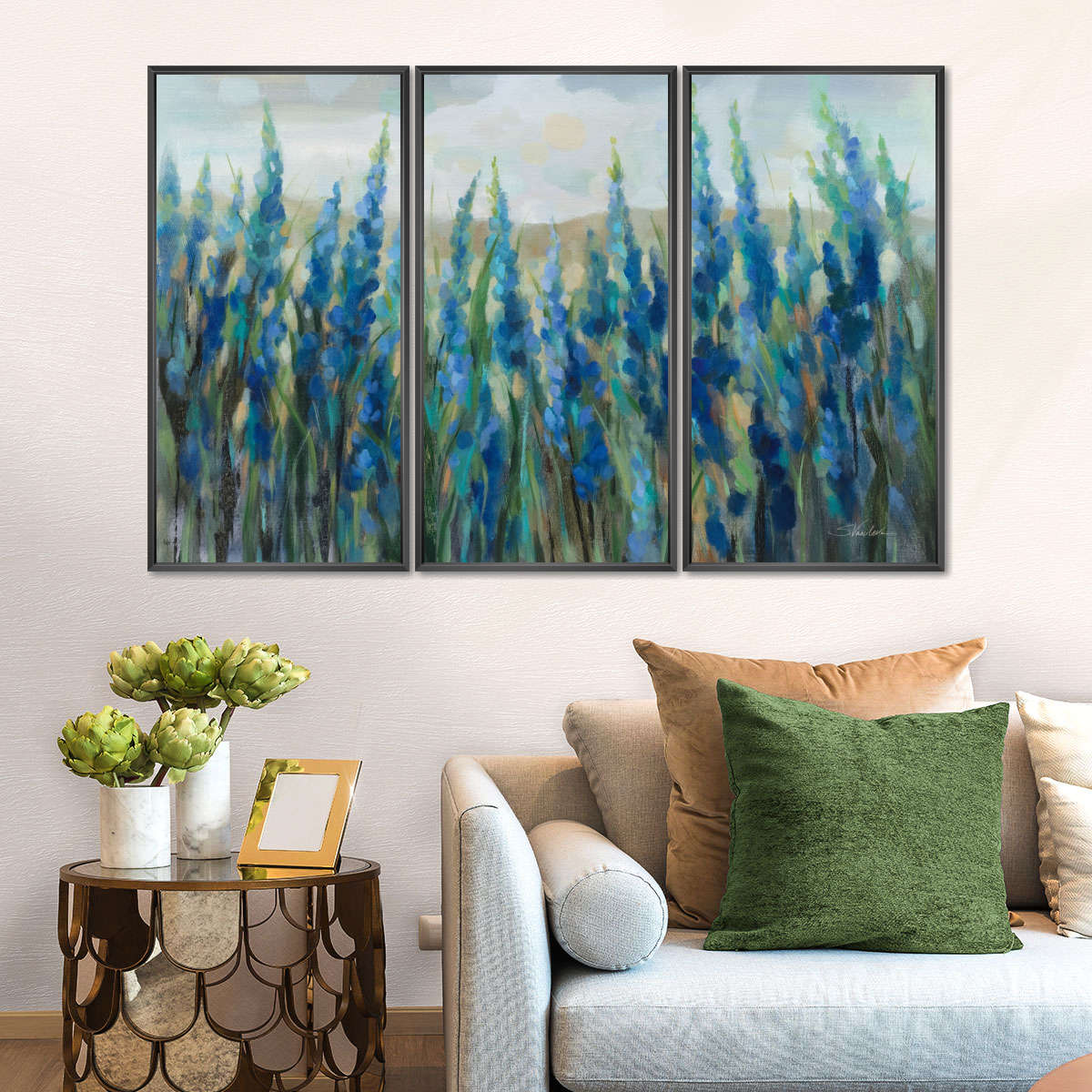 Wild Blue Meadow Wall Art