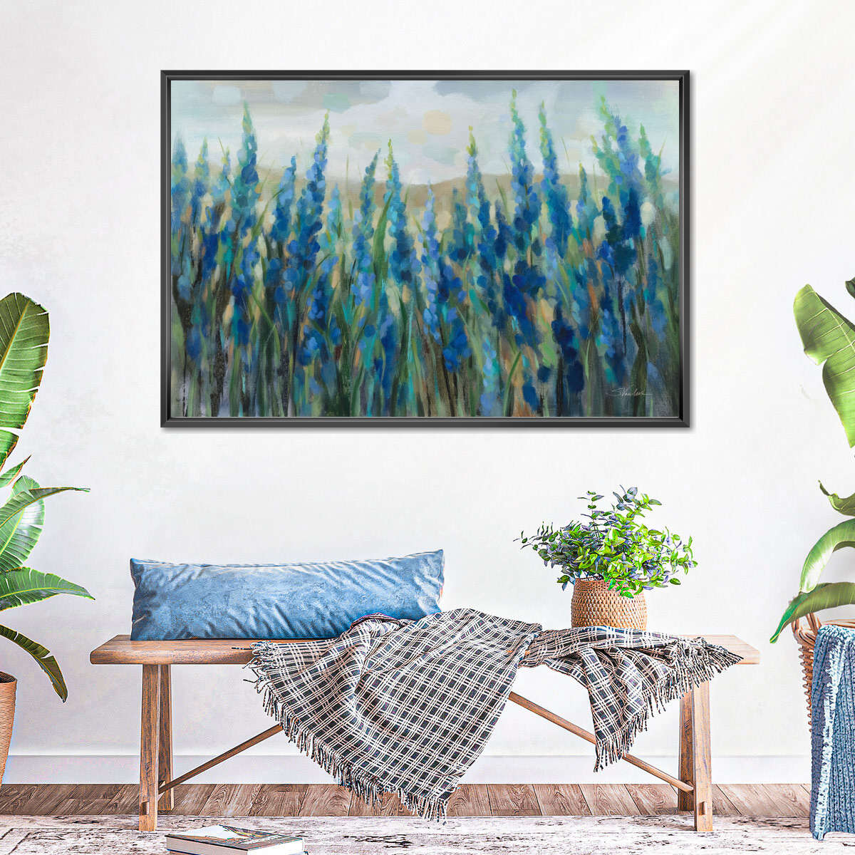 Wild Blue Meadow Wall Art