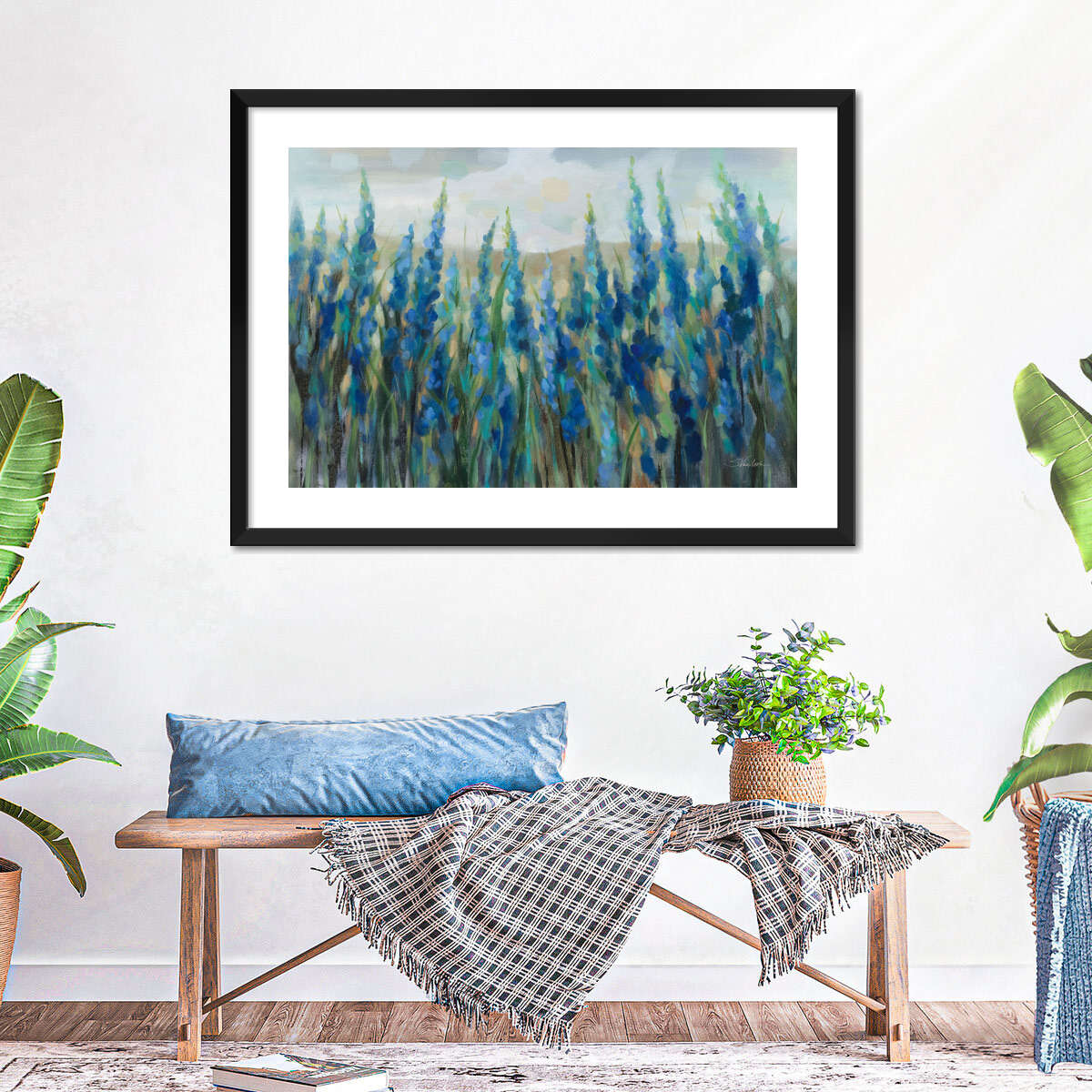 Wild Blue Meadow Wall Art