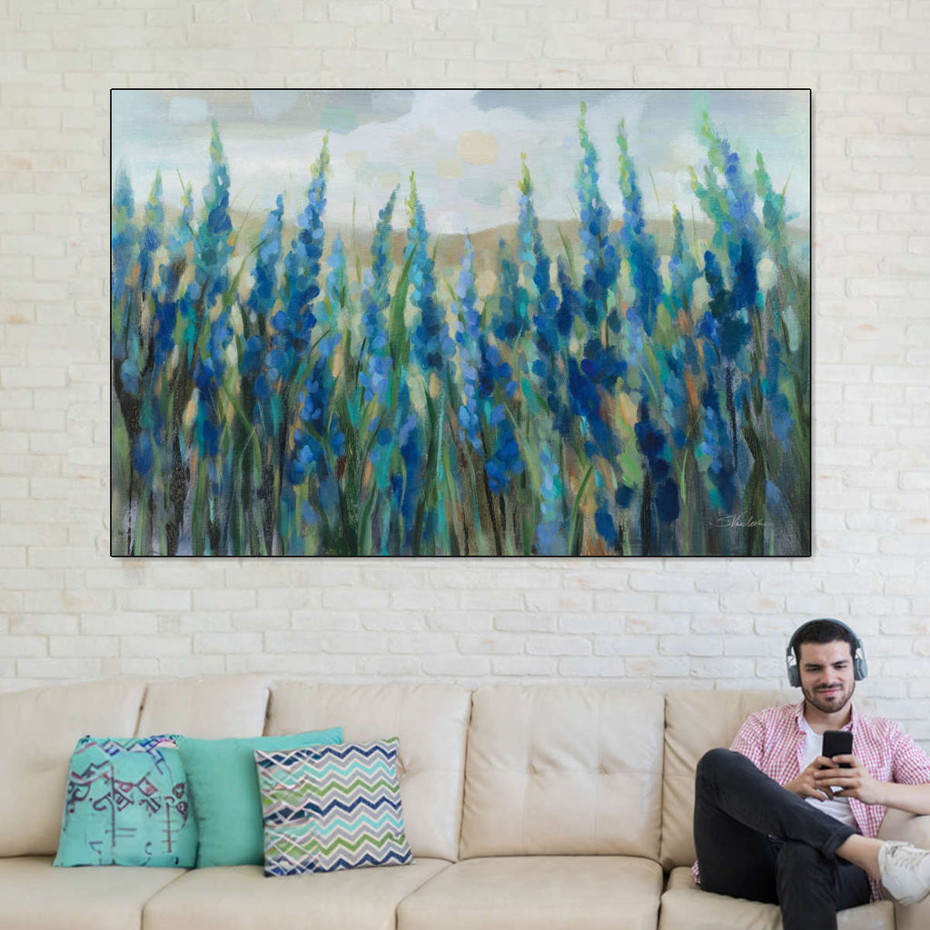 Wild Blue Meadow Wall Art
