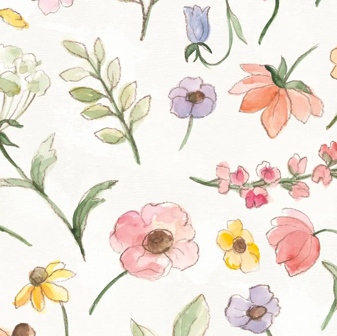 Wild Blooms Pattern IA Wall Art