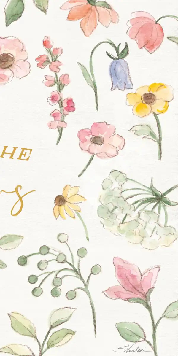 Wild Blooms Quote IV Wall Art