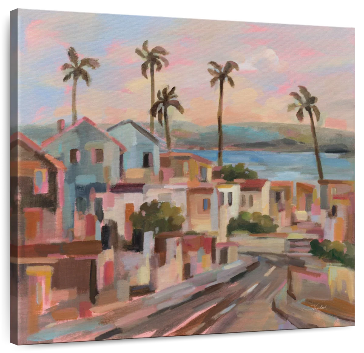 California Sunrise Street Wall Art