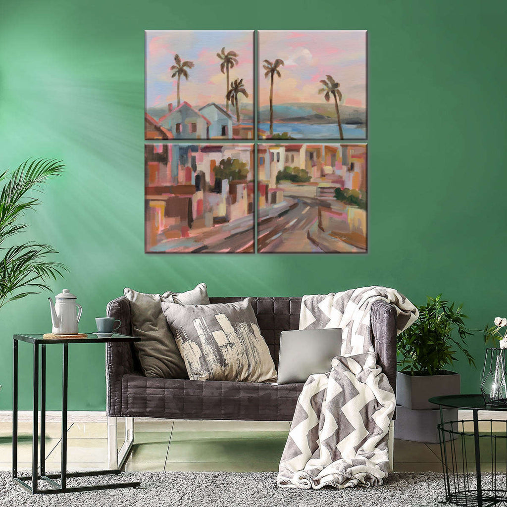 California Sunrise Street Wall Art