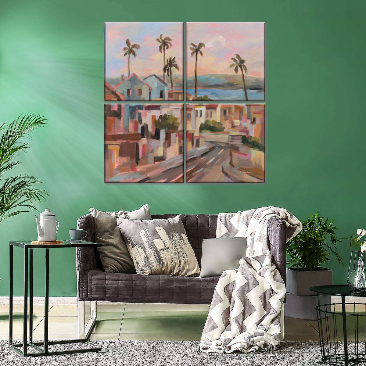 California Sunrise Street Wall Art