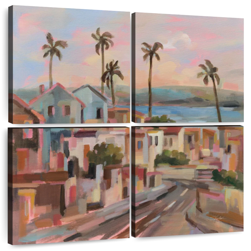 California Sunrise Street Wall Art