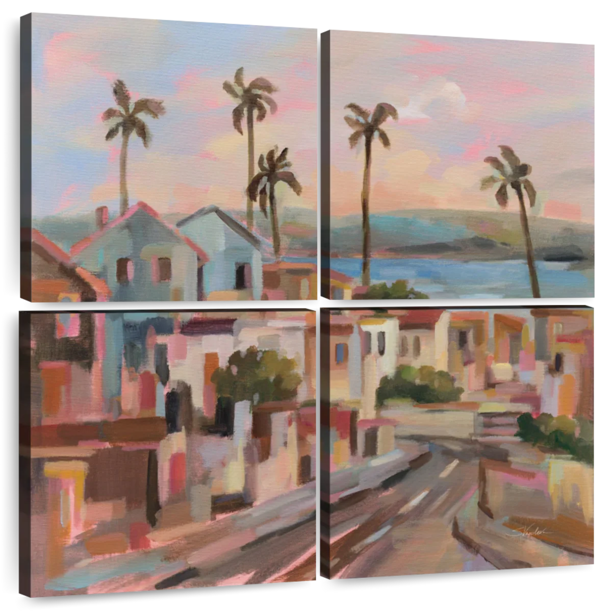 California Sunrise Street Wall Art