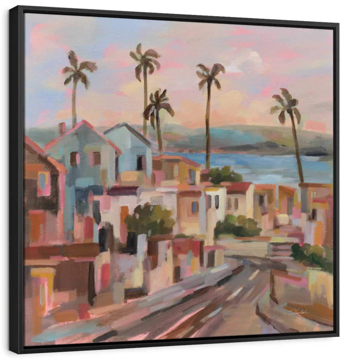 California Sunrise Street Wall Art
