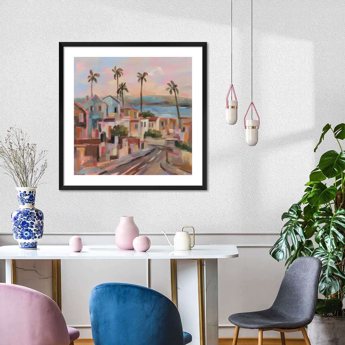 California Sunrise Street Wall Art