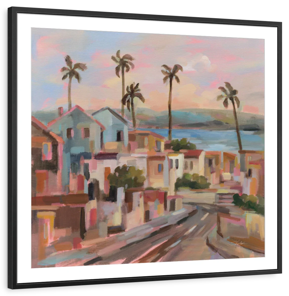 California Sunrise Street Wall Art