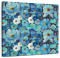 Indigo Flowers Pattern I Wall Art